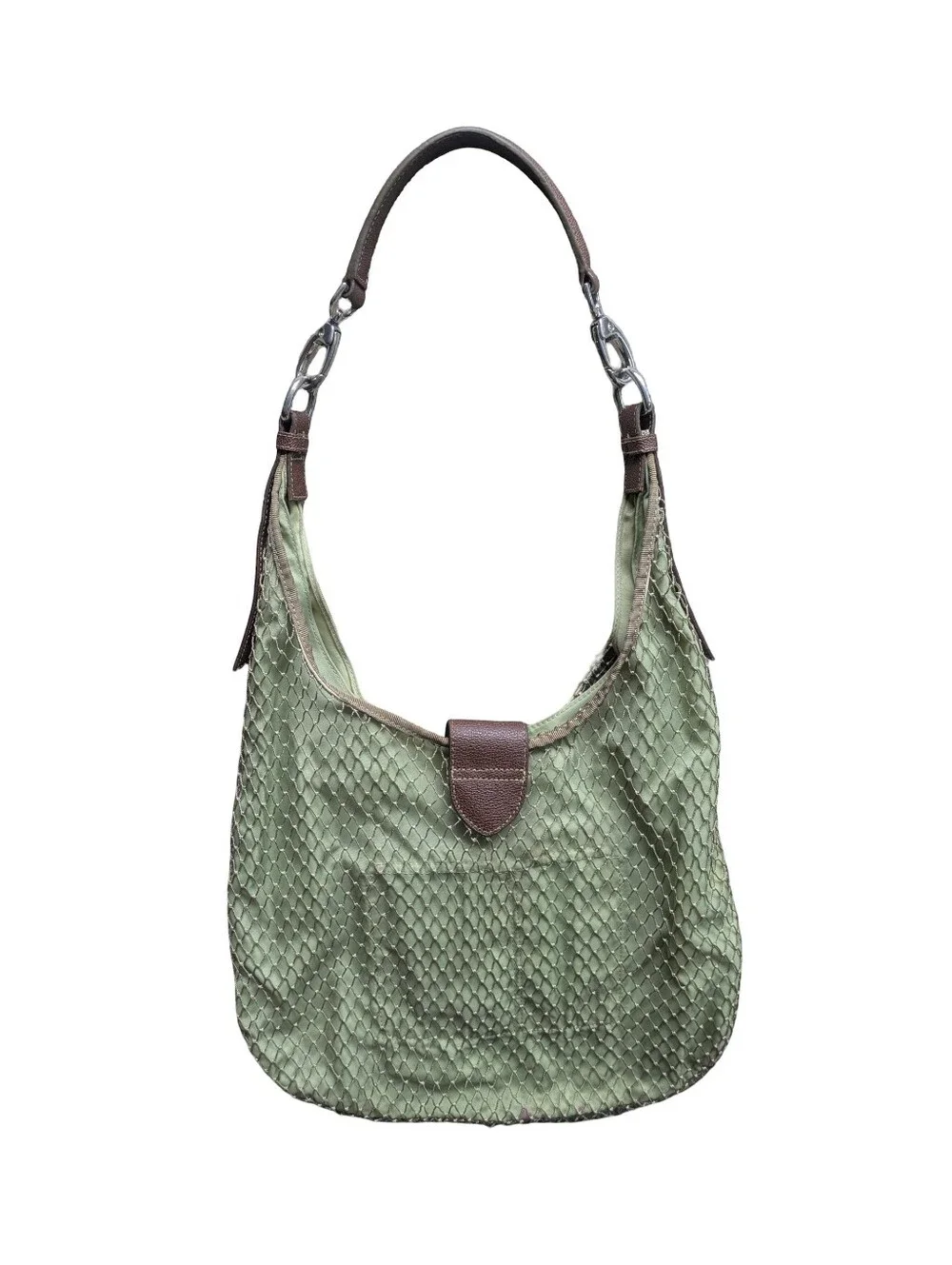 Vintage Y2K Pistachio Net Shoulder Bag Hobo Un Apres Midi De Chien French Girl